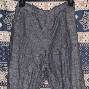 New York & Co Wide Leg Linen Lounge Pants